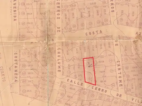Terreno en Venta de 842,0 m2