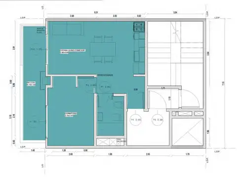 Departamento en Venta de 2 ambientes