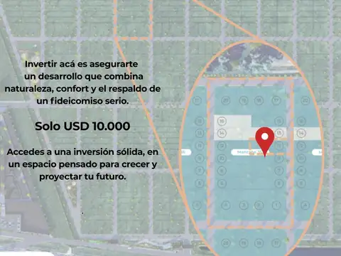 Terreno en Venta 30  mts Fondo