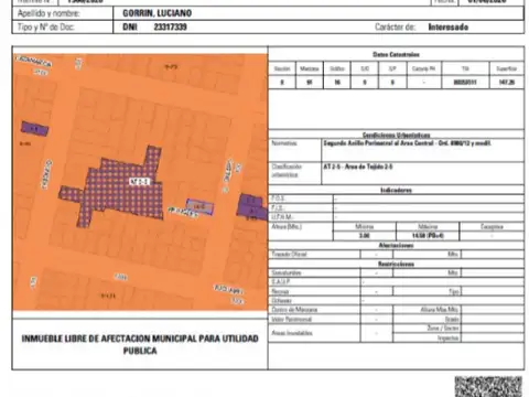 Terreno en venta en Rosario