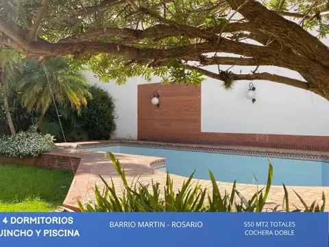 Casa c/Jardín y Pileta en B°Martin