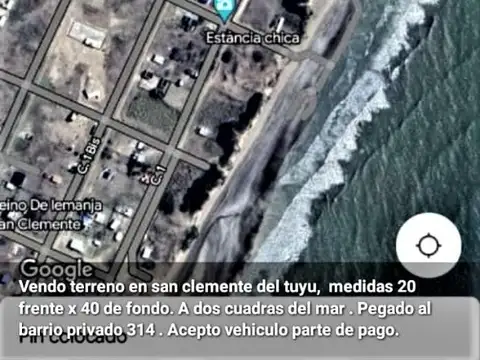 Terreno en Venta en San Clemente Del Tuyu, USD 19.000