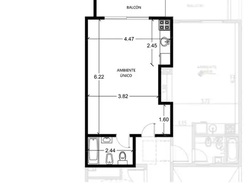 Departamento en Venta de Monoambiente