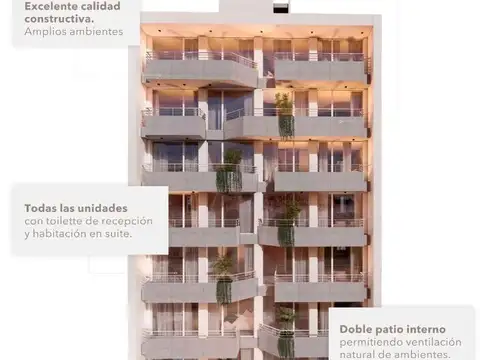 Departamento 3 ambientes con 3 baños