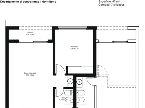 Departamento en Venta en Plaza Islas Malvinas, USD 77.500