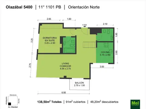 Departamento en Venta en Villa Urquiza, USD 429.000
