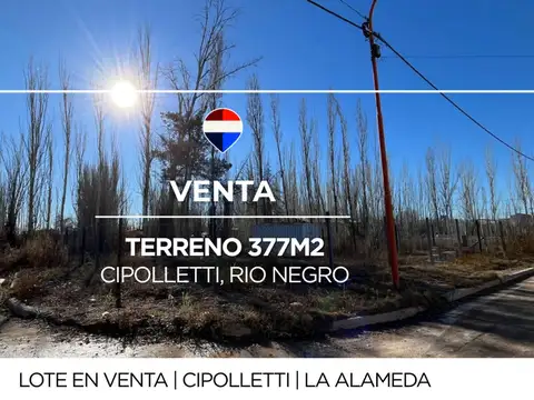 Venta terreno en La alameda, CIpolletti