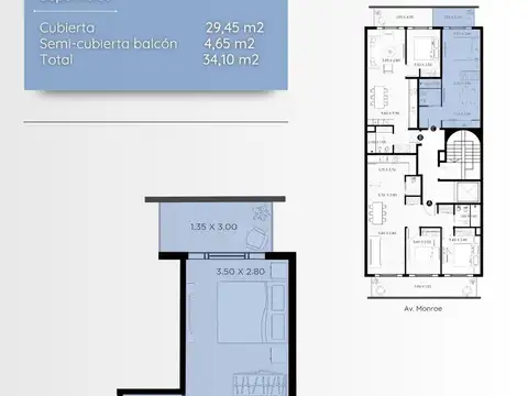 Departamento en Venta de Monoambiente