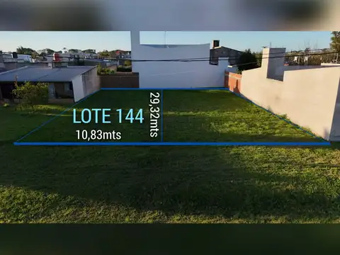 TERRENO EN BARRIO MARTELOSSI - LOTE 144