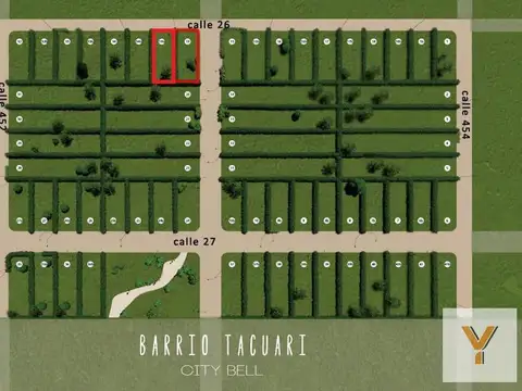 Terreno venta 11x27 mts - 312 mts 2 totales  - City Bell [FINANCIADO]