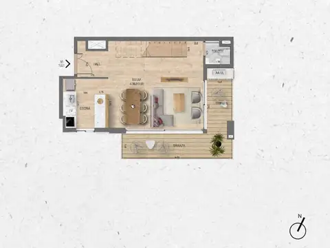 VENTA Duplex 3 dormitorios Lago Calcagno