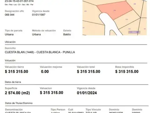 Cuesta Blanca Punilla Córdoba