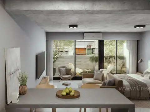 Departamento Monoambiente con 1 baño