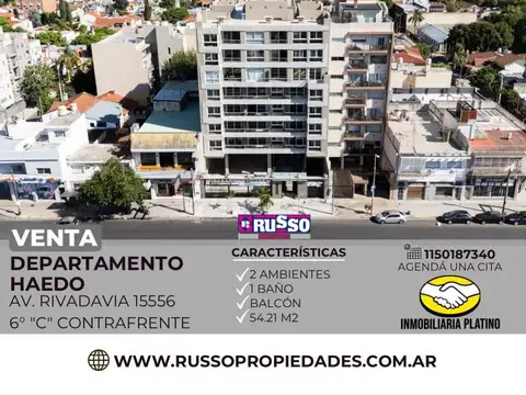 Venta Departamento 2 Ambientes Haedo Moron 6°C