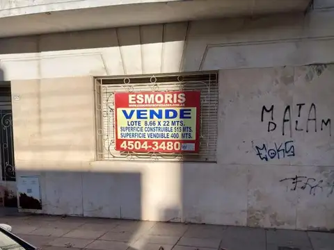 Terreno en Venta en Villa del Parque, USD 230.000