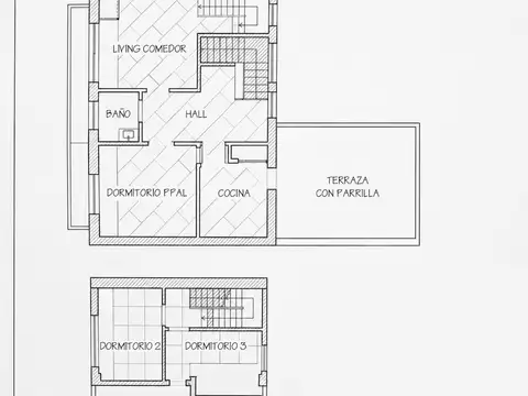 Depto Tipo Casa en Venta de 3 dormitorios