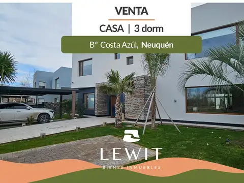 Venta casa apta crédito | Bº Costa Azúl | 3 dormitorios | quincho | playroom | pileta | Neuquén