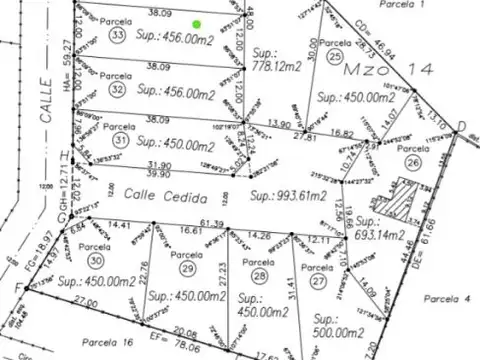 Terreno en Venta de 450,0 m2