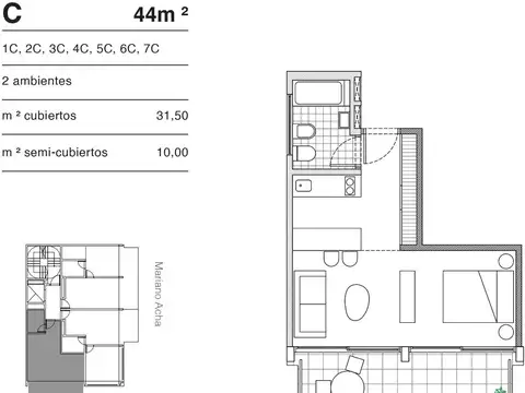 Departamento en Venta en Villa Urquiza, USD 121.000