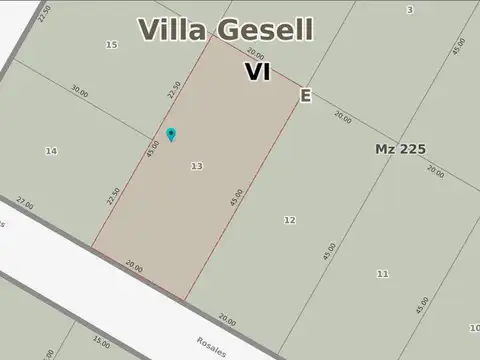 Terreno en Venta en Mar Azul, USD 43.000