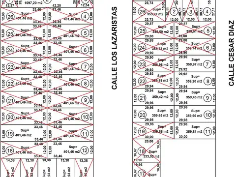 Terreno en Venta de 359,0 m2
