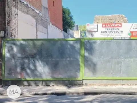 Terreno en Venta 9  mts Frente
