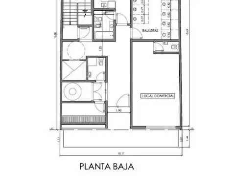 Departamento Monoambiente con 1 baño