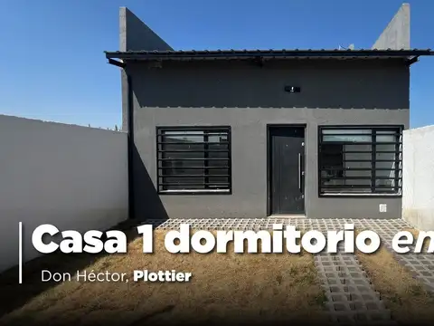 CASA EN VENTA 1 DORM. | Bº DON HECTOR | PLOTTIER