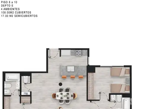 Departamento en Venta en Boedo, USD 362.500