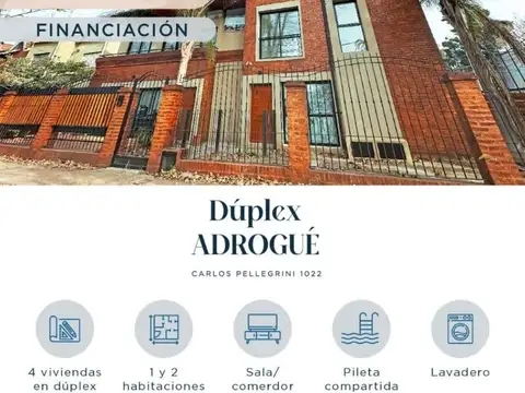 EXCELENTES DUPLEX A ESTRENAR ADROGUE