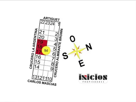 3 Chacras: Crucero La Argentina E/ Artiguet y Mascias - Pavón - B372