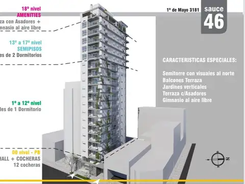Departamento en Venta de 2 ambientes