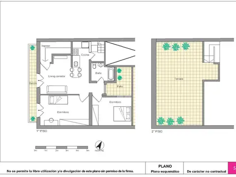 Depto Tipo Casa en Venta de 2 dormitorios