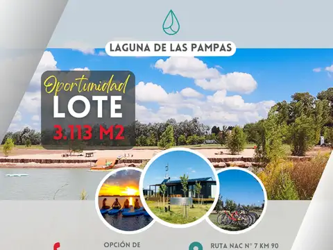 LOTE 3113 M2 B° LAGUNA DE LAS PAMPAS ¡OPORTUNIDAD!