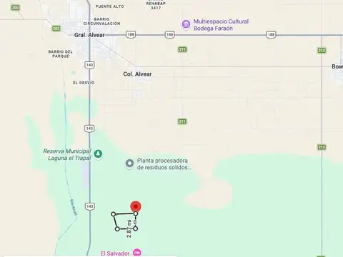 VENTA DE CAMPO 130 HS GENERAL ALVEAR SAN RAFAEL