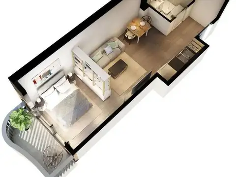 Departamento en Venta de Monoambiente
