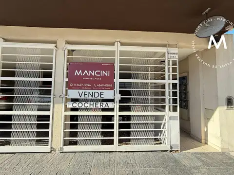 Cochera cubierta en venta -  Villa Ballester - financiacion hasta el 50%.