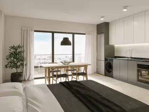 Av. Belgrano 3588 4° B - Monoambiente con balcón en construcción en Almagro