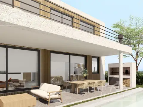Casa moderna a estrenar de 3 dormitorios y dependencia sobre lote interno en Riberas - Puertos
