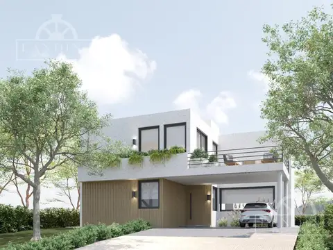 Casa moderna a estrebar sobre lote interno Riberas - Puertos