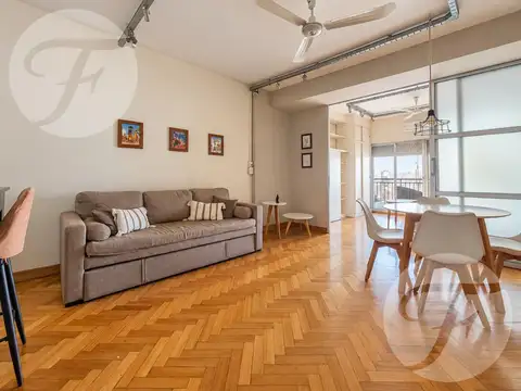 Amplio monoambiente al frente, amoblado y con balcon - Av. Cordoba