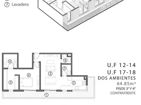 VENTA - DEPARTAMENTOS MONOAMBIENTE -  DOS AMBIENTES- MERLO