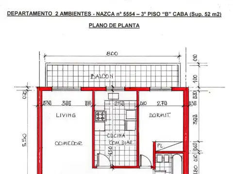 Departamento en Venta de 2 ambientes
