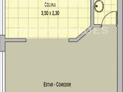 Depto Tipo Casa en Alquiler de 2 ambientes