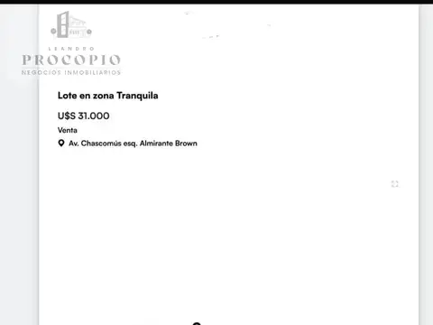 Terreno en Venta de 637,0 m2