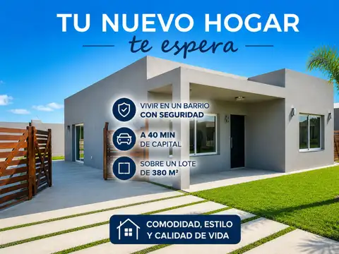 Casa 3 ambientes con 1 baño