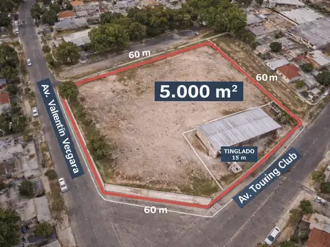 Terreno en Alquiler 60  mts Frente
