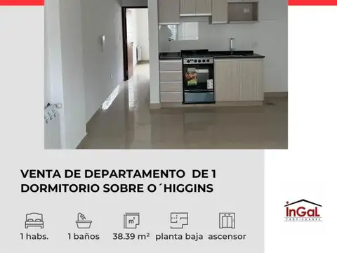 Venta Depto O´higgins 200, de 1 dormitorio(1A)