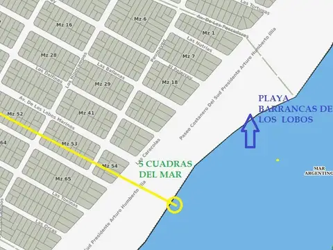 Terreno en Venta 14  mts Fondo