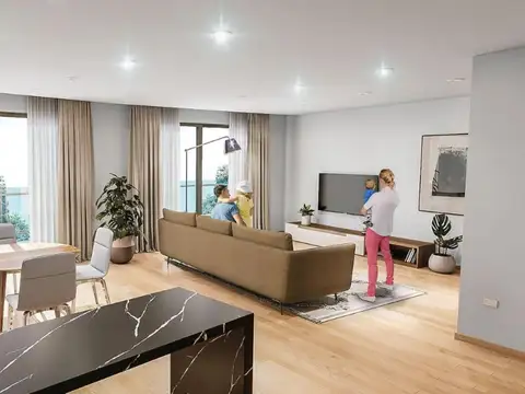 Venta departamento 2 dormitorios con  cochera ,quincho y pileta ,Fisherton